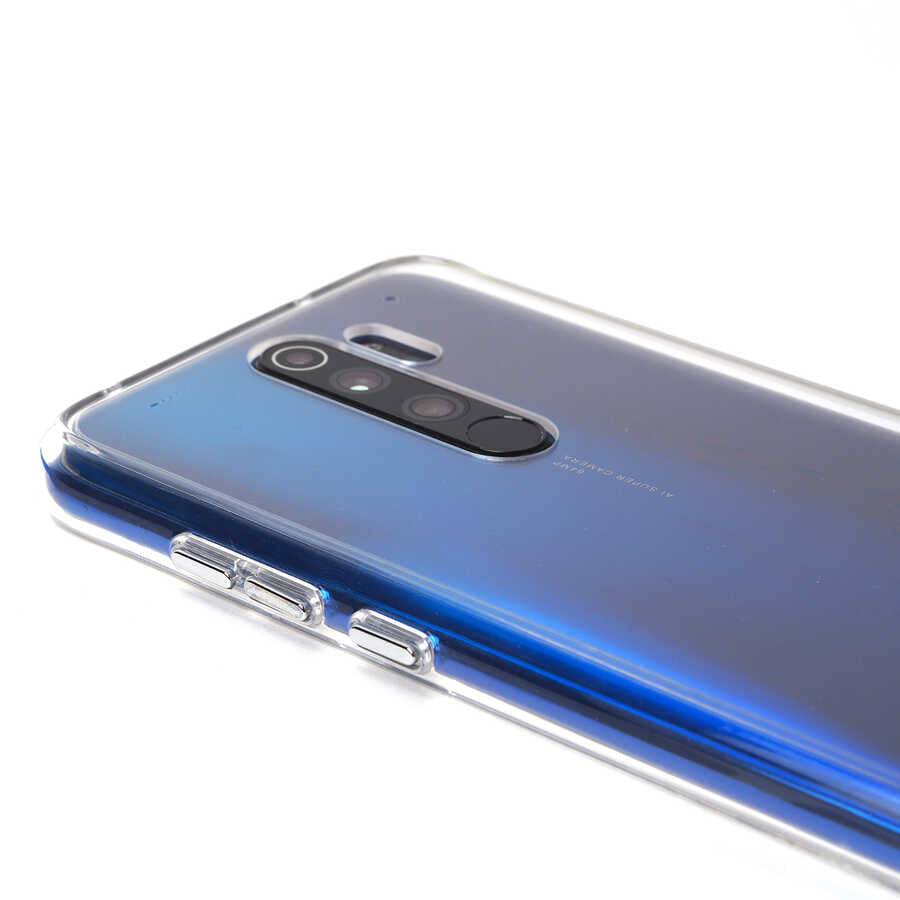 Xiaomi Redmi Note 8 Pro Kılıf Zore Gard Silikon Renksiz