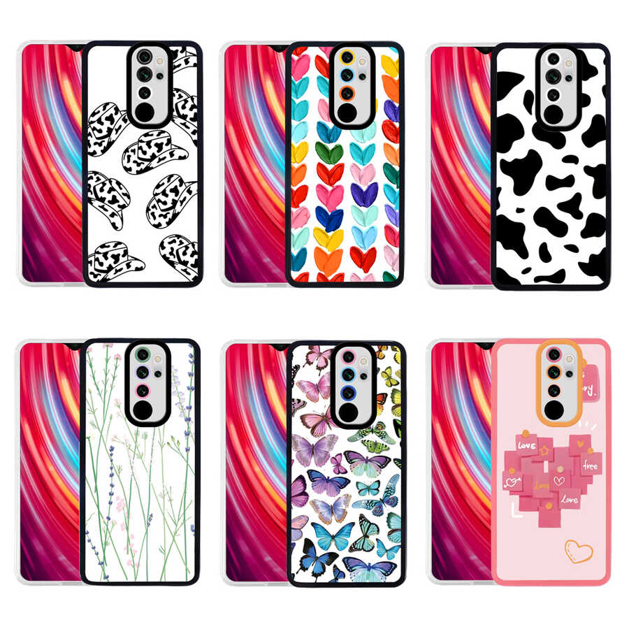 Xiaomi Redmi Note 8 Pro Kılıf Zore M-Fit Desenli Kapak Heart No6