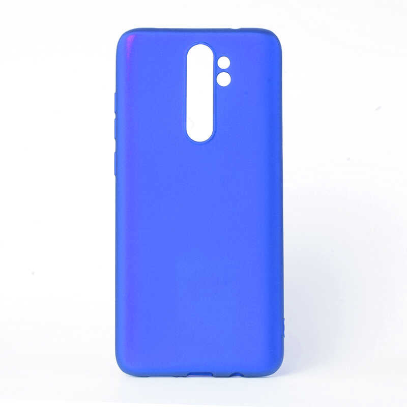 Xiaomi Redmi Note 8 Pro Kılıf Zore Premier Silikon Kapak Saks Mavi