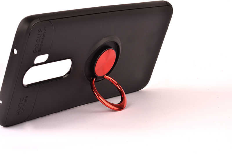 Xiaomi Redmi Note 8 Pro Kılıf Zore Ravel Silikon Kapak Siyah-Mavi