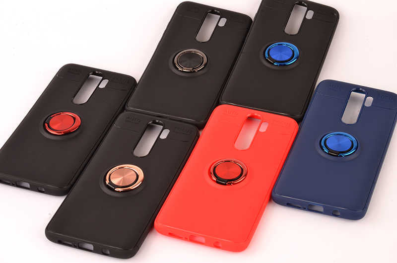 Xiaomi Redmi Note 8 Pro Kılıf Zore Ravel Silikon Kapak Siyah-Rose Gold