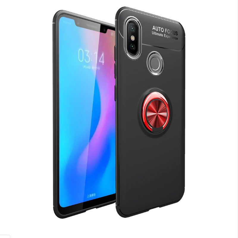 Xiaomi Redmi Note 7 Kılıf Zore Ravel Silikon Kapak Siyah-Mavi