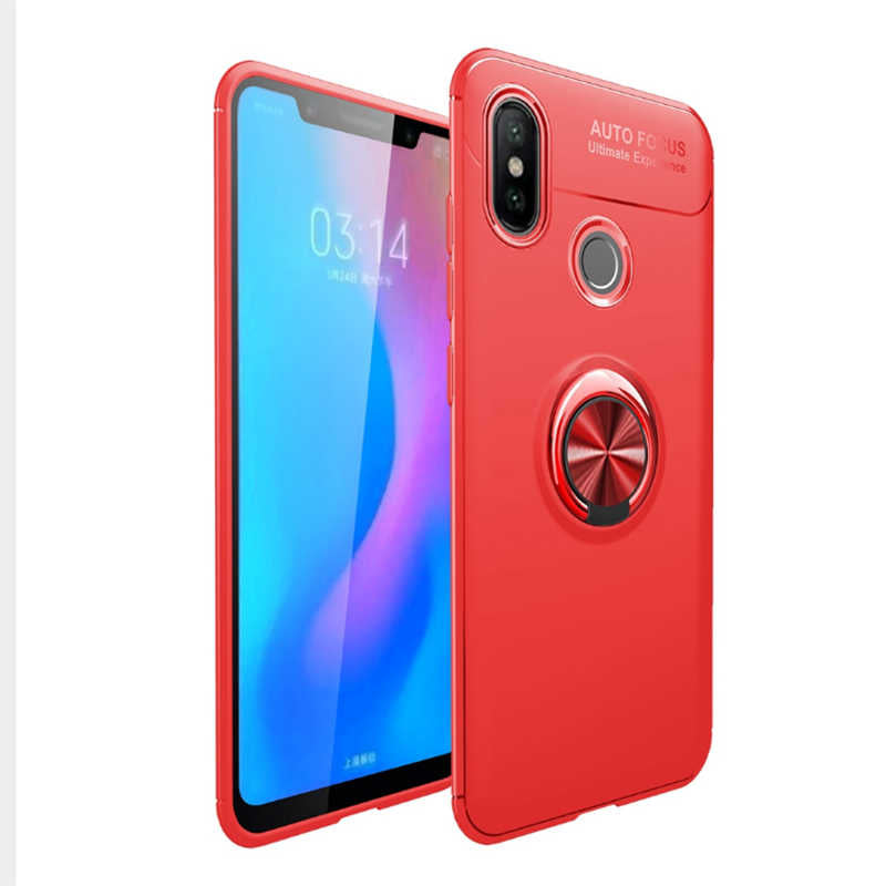 Xiaomi Redmi Note 7 Kılıf Zore Ravel Silikon Kapak Siyah-Mavi