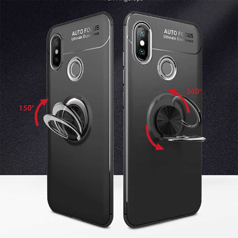 Xiaomi Redmi Note 7 Kılıf Zore Ravel Silikon Kapak Siyah-Mavi