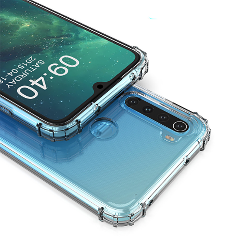 Xiaomi Redmi Note 8T Kılıf Zore Nitro Anti Shock Silikon Renksiz