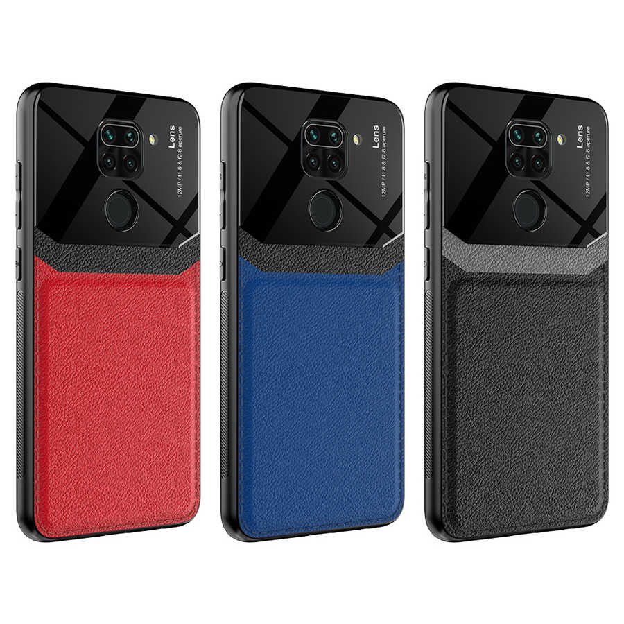 Xiaomi Redmi Note 9 Kılıf Zore Emiks Kapak Kırmızı