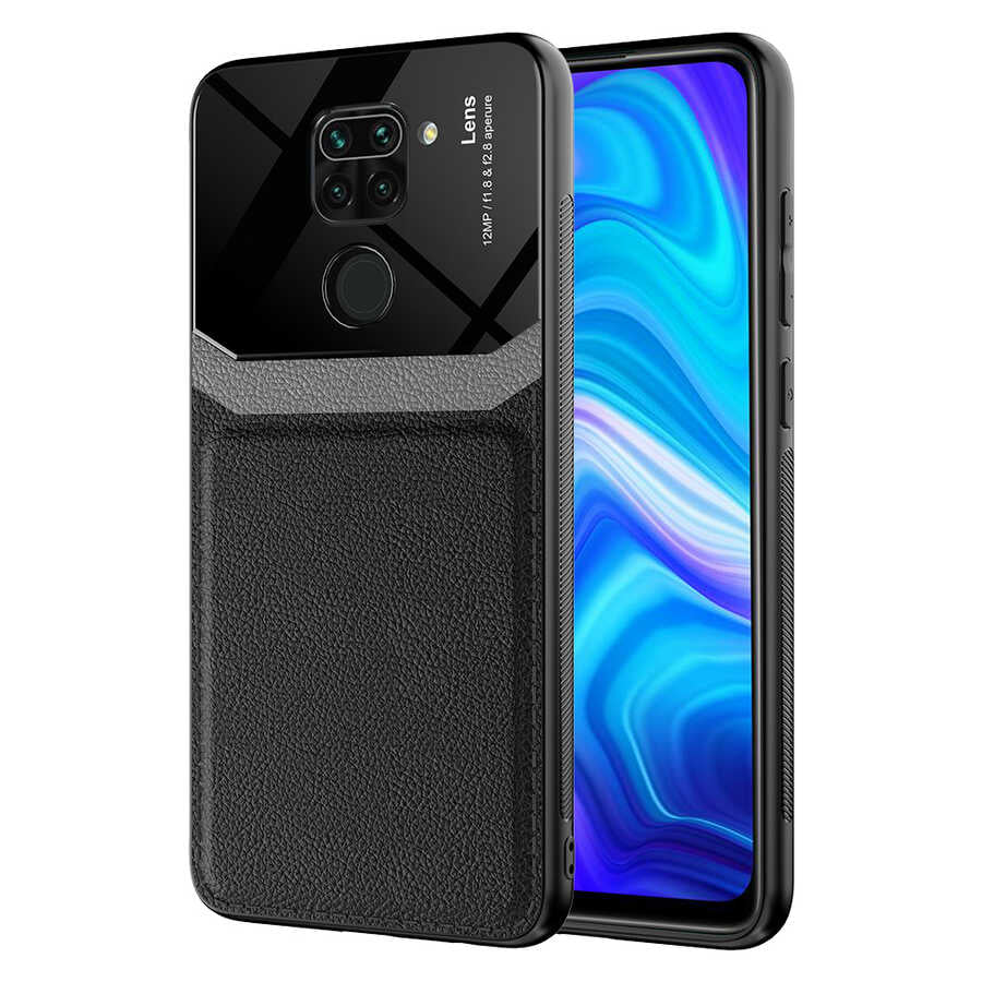 Xiaomi Redmi Note 9 Kılıf Zore Emiks Kapak Siyah