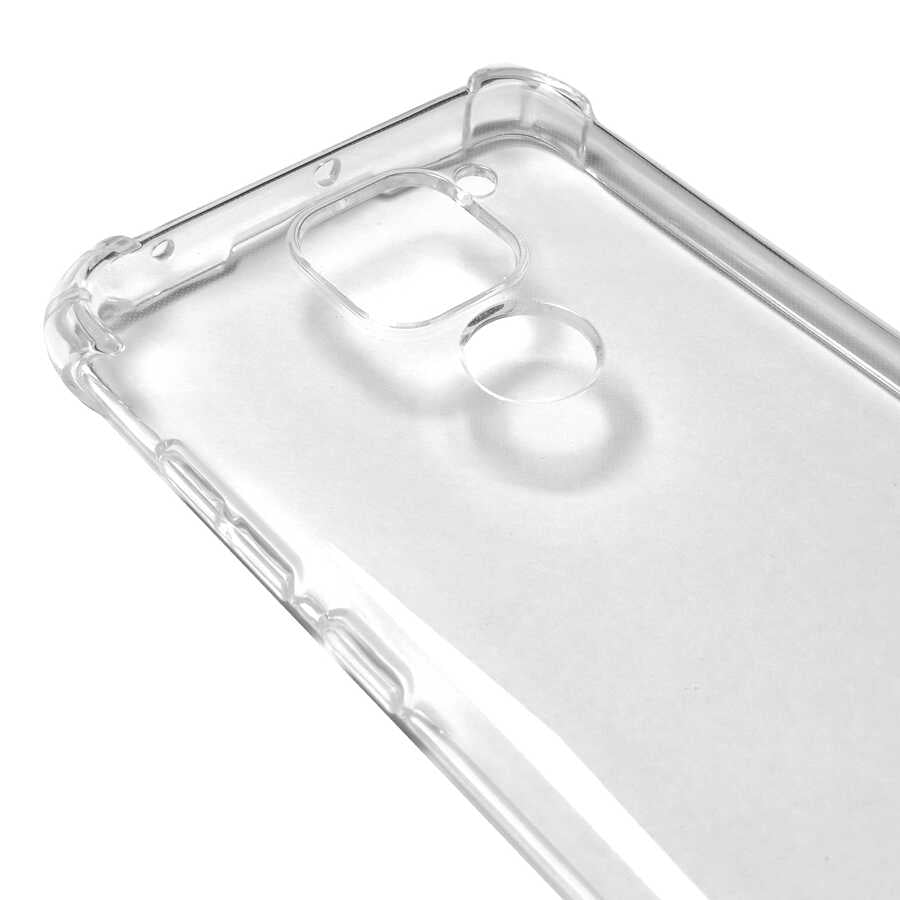 Xiaomi Redmi Note 9 Kılıf Zore Kamera Korumalı Nitro Anti Shock Silikon Renksiz
