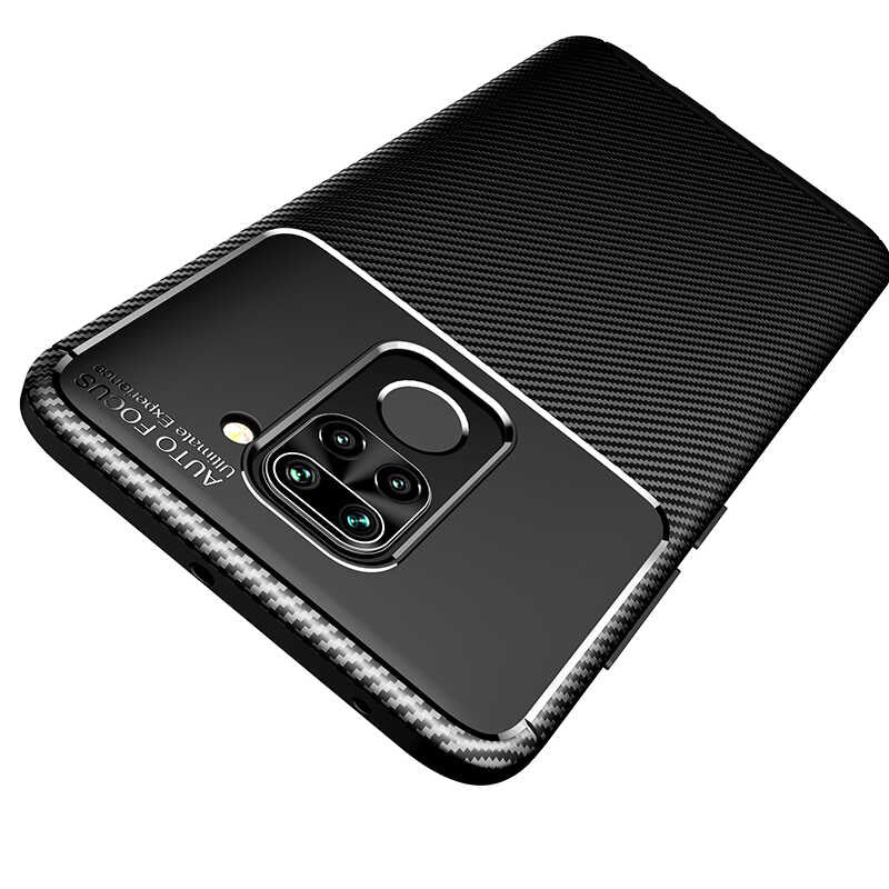Xiaomi Redmi Note 9 Kılıf Zore Negro Silikon Kapak Kahverengi