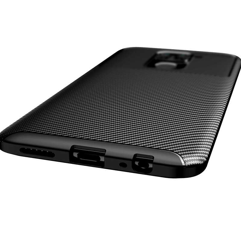 Xiaomi Redmi Note 9 Kılıf Zore Negro Silikon Kapak Kahverengi
