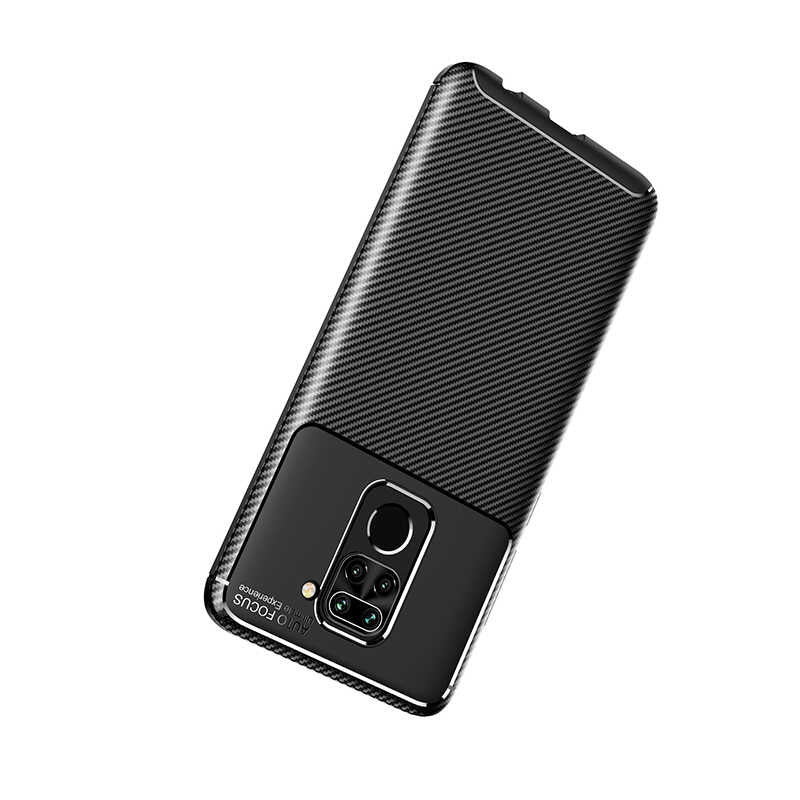 Xiaomi Redmi Note 9 Kılıf Zore Negro Silikon Kapak Kahverengi