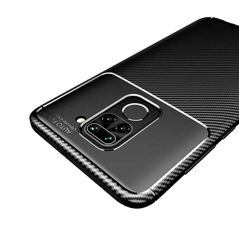 Xiaomi Redmi Note 9 Kılıf Zore Negro Silikon Kapak Siyah