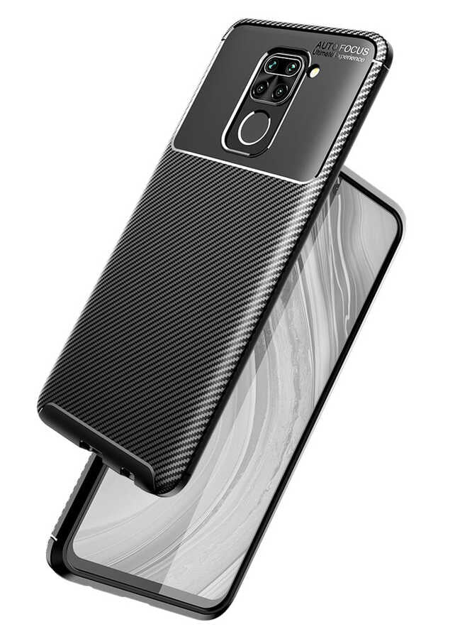 Xiaomi Redmi Note 9 Kılıf Zore Negro Silikon Kapak Siyah