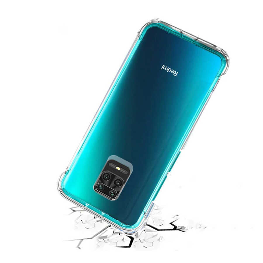 Xiaomi Redmi Note 9 Kılıf Zore Nitro Anti Shock Silikon Renksiz