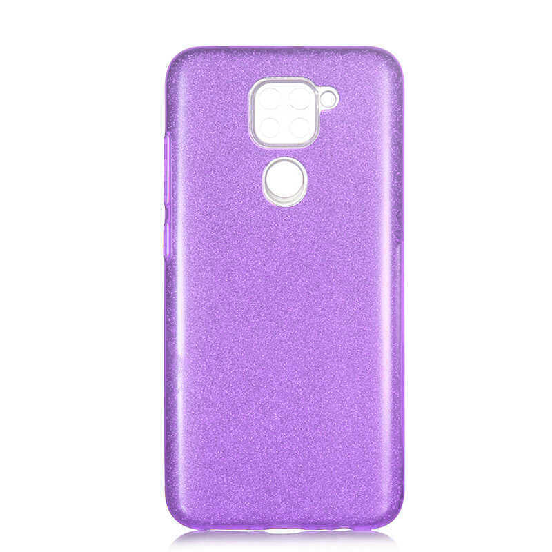 Xiaomi Redmi Note 9 Kılıf Zore Shining Silikon Mor