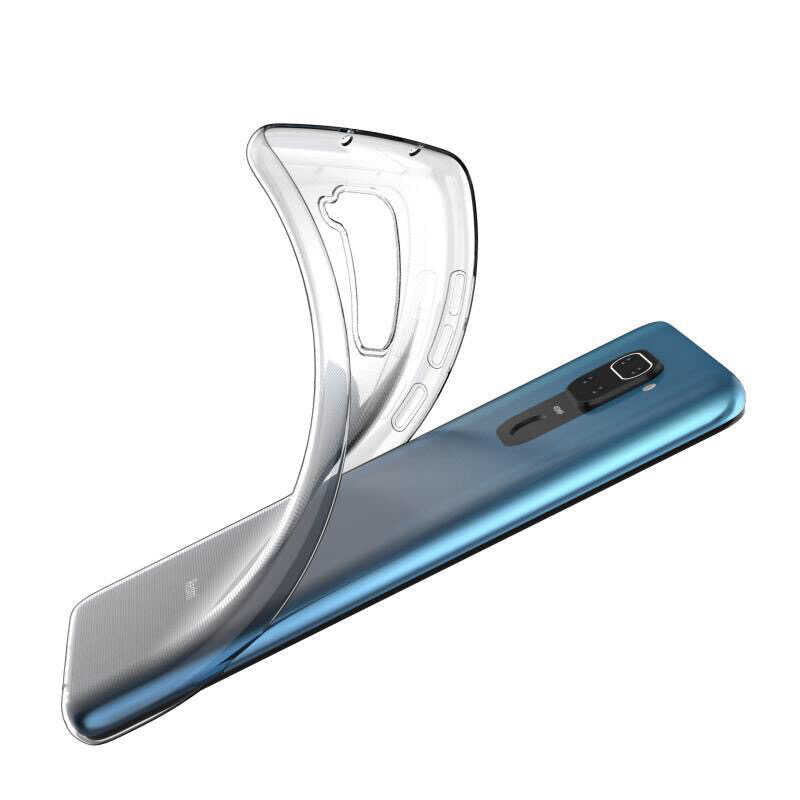 Xiaomi Redmi Note 9 Kılıf Zore Süper Silikon Kapak Renksiz
