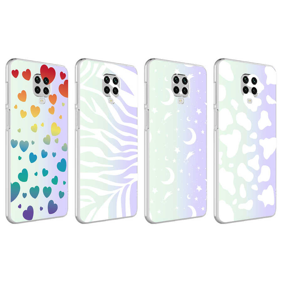 Xiaomi Redmi Note 9 Pro 5G Kılıf Zore M-Blue Desenli Kapak Zebra No1