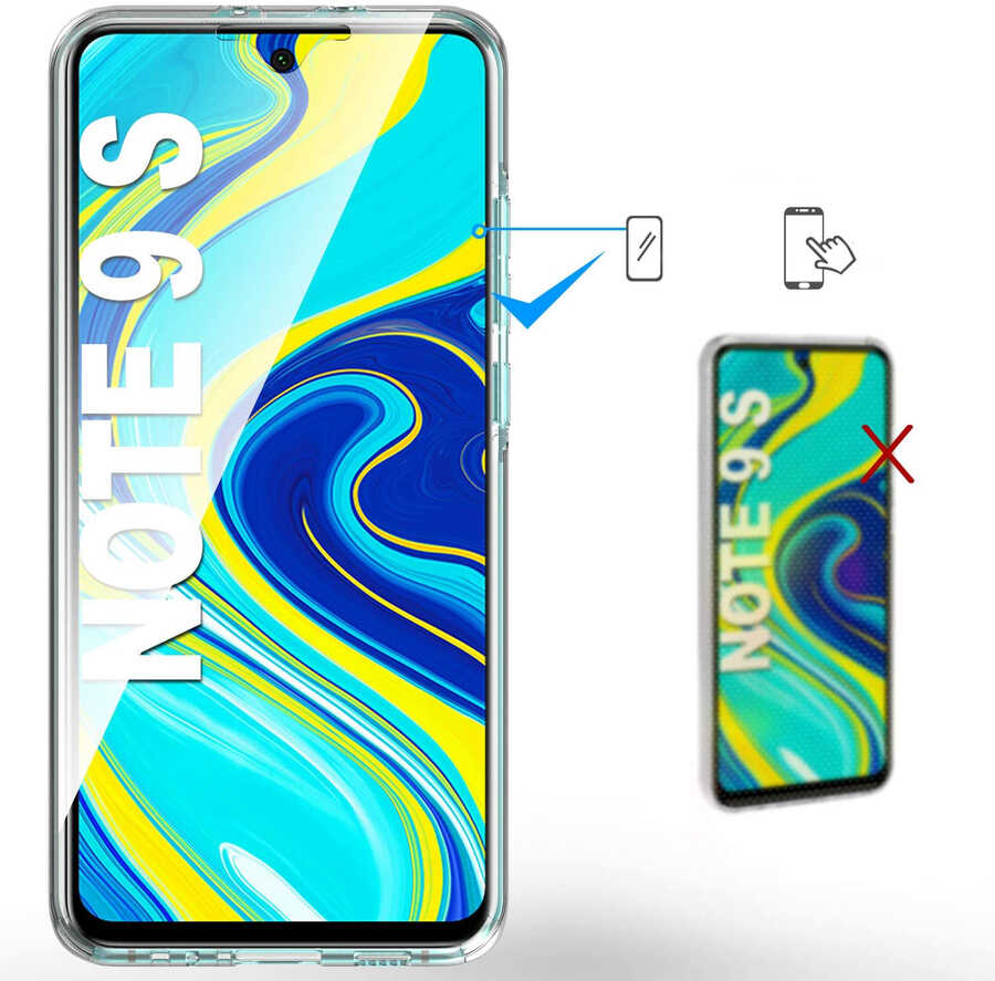 Xiaomi Redmi Note 9 Pro Kılıf Zore Enjoy Kapak Renksiz