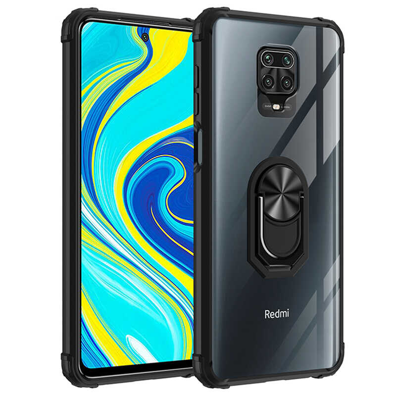 Xiaomi Redmi Note 9 Pro Kılıf Zore Mola Kapak Siyah