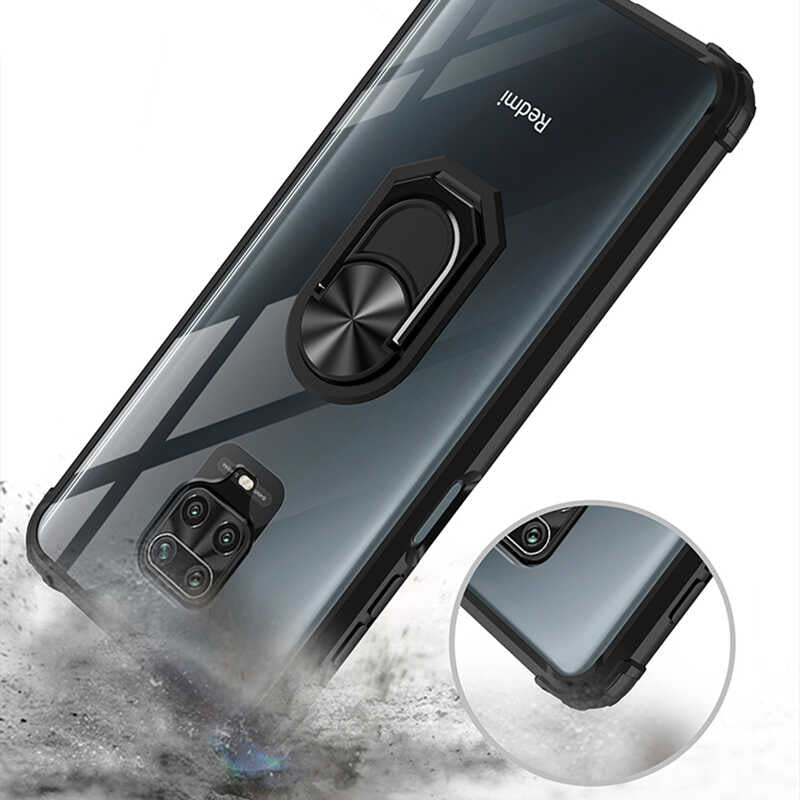 Xiaomi Redmi Note 9 Pro Kılıf Zore Mola Kapak Siyah