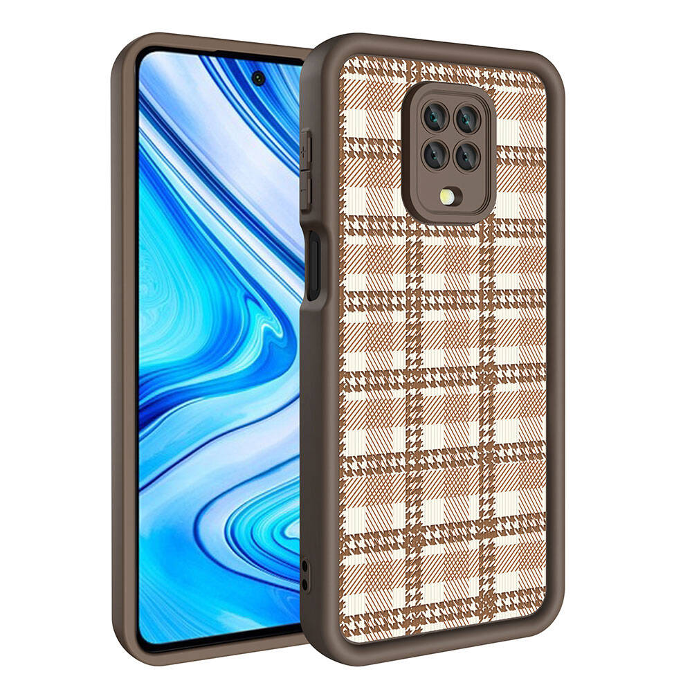 Xiaomi Redmi Note 9S Kılıf Kamera Korumalı Baskılı Arka Yüzey Zore Klas Kapak Beyaz