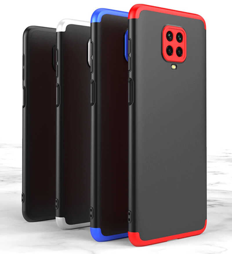 Xiaomi Redmi Note 9S Kılıf Zore Ays Kapak Siyah-Gri