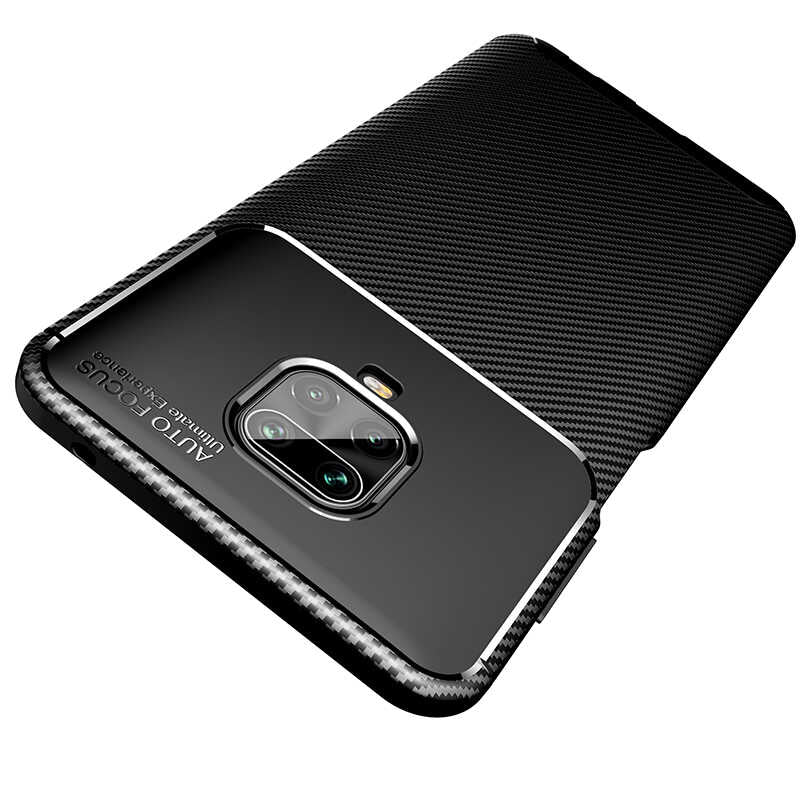 Xiaomi Redmi Note 9S Kılıf Zore Negro Silikon Kapak Lacivert