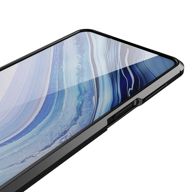 Xiaomi Redmi Note 9S Kılıf Zore Niss Silikon Kapak Lacivert