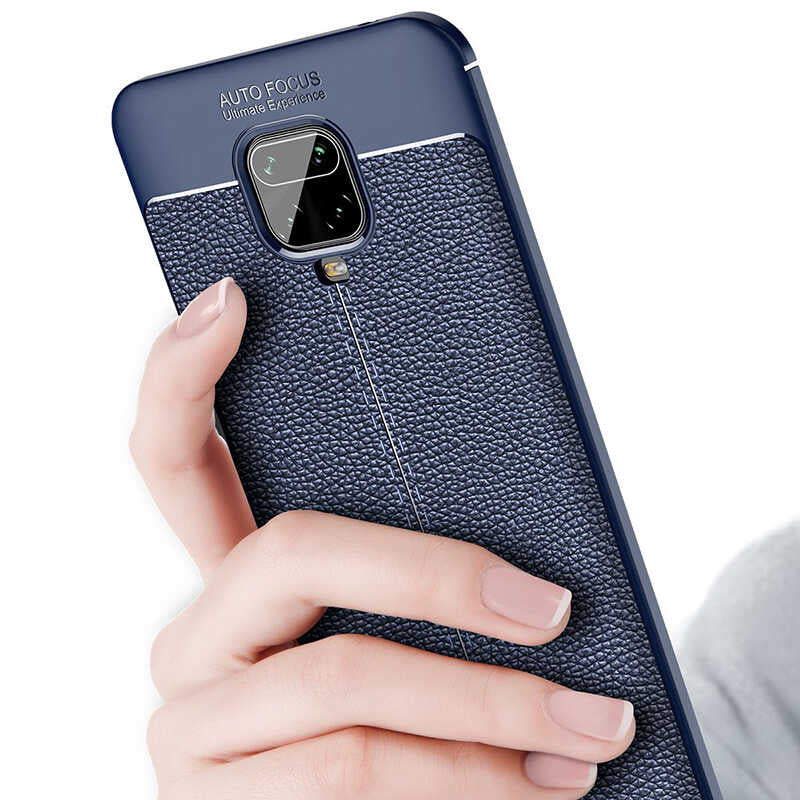 Xiaomi Redmi Note 9S Kılıf Zore Niss Silikon Kapak Lacivert