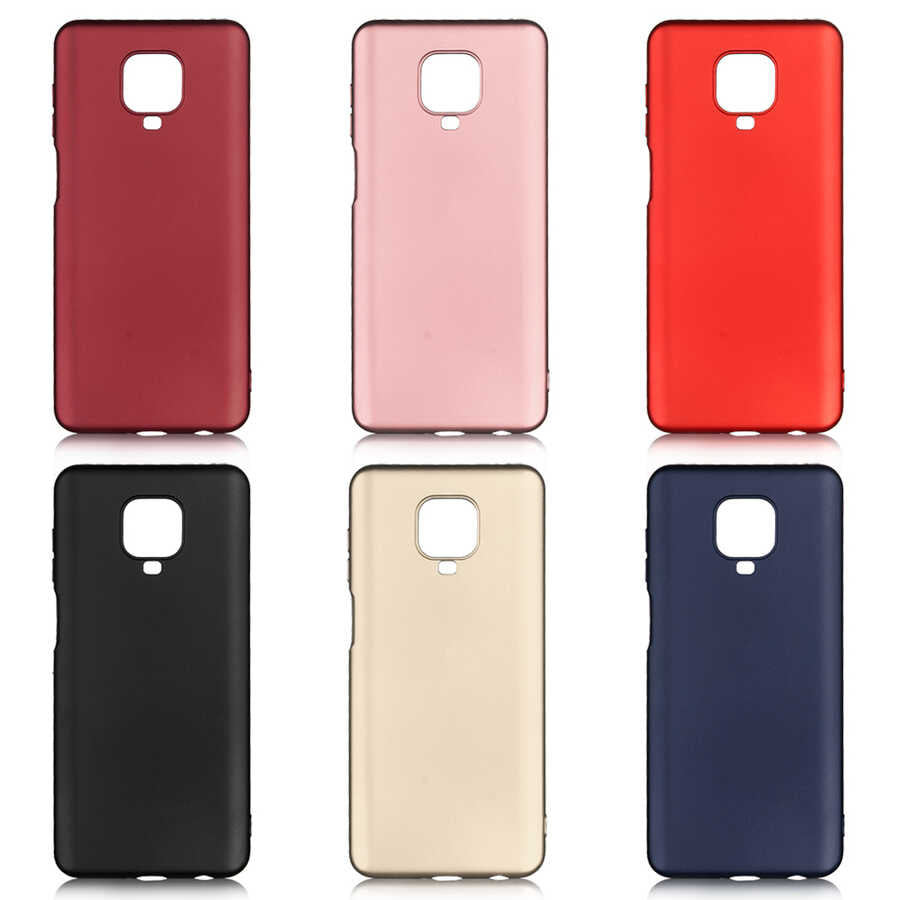 Xiaomi Redmi Note 9S Kılıf Zore Premier Silikon Kapak Rose Gold
