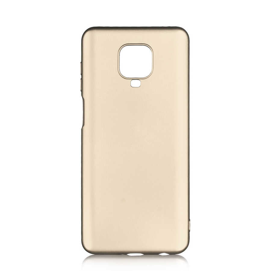 Xiaomi Redmi Note 9S Kılıf Zore Premier Silikon Kapak Gold