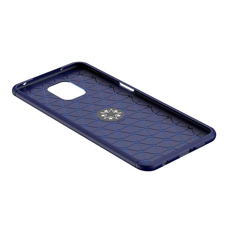 Xiaomi Redmi Note 9S Kılıf Zore Ravel Silikon Kapak Siyah