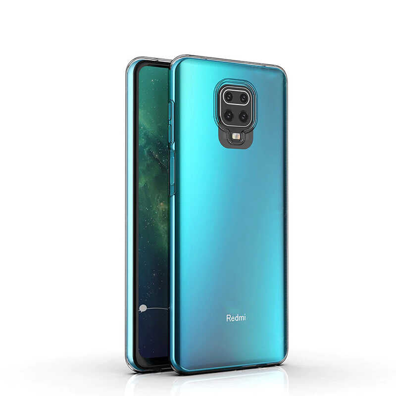 Xiaomi Redmi Note 9S Kılıf Zore Süper Silikon Kapak Renksiz