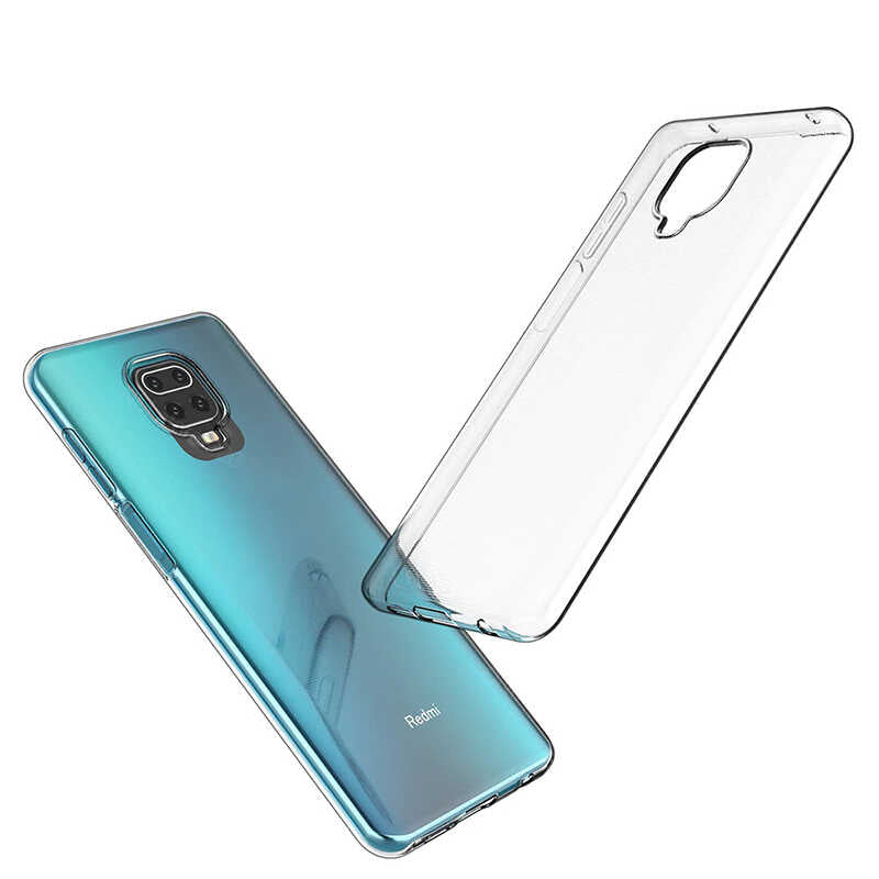 Xiaomi Redmi Note 9S Kılıf Zore Süper Silikon Kapak Renksiz