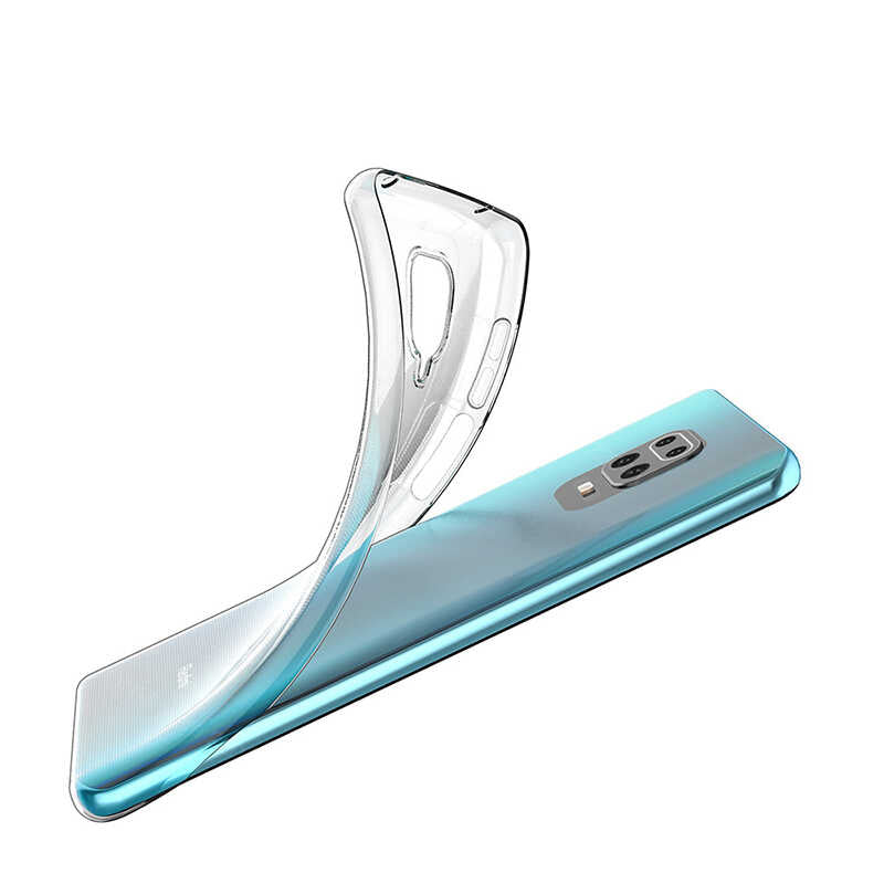 Xiaomi Redmi Note 9S Kılıf Zore Süper Silikon Kapak Renksiz