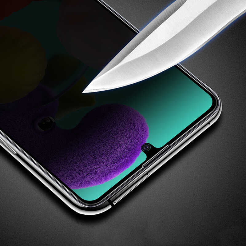 Xiaomi Redmi Note 9S Zore New 5D Privacy Temperli Ekran Koruyucu Siyah
