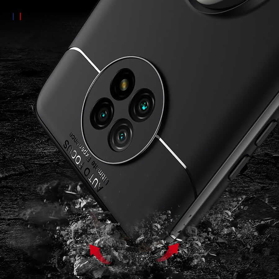 Xiaomi Redmi Note 9T Kılıf Zore Ravel Silikon Kapak Siyah-Mavi