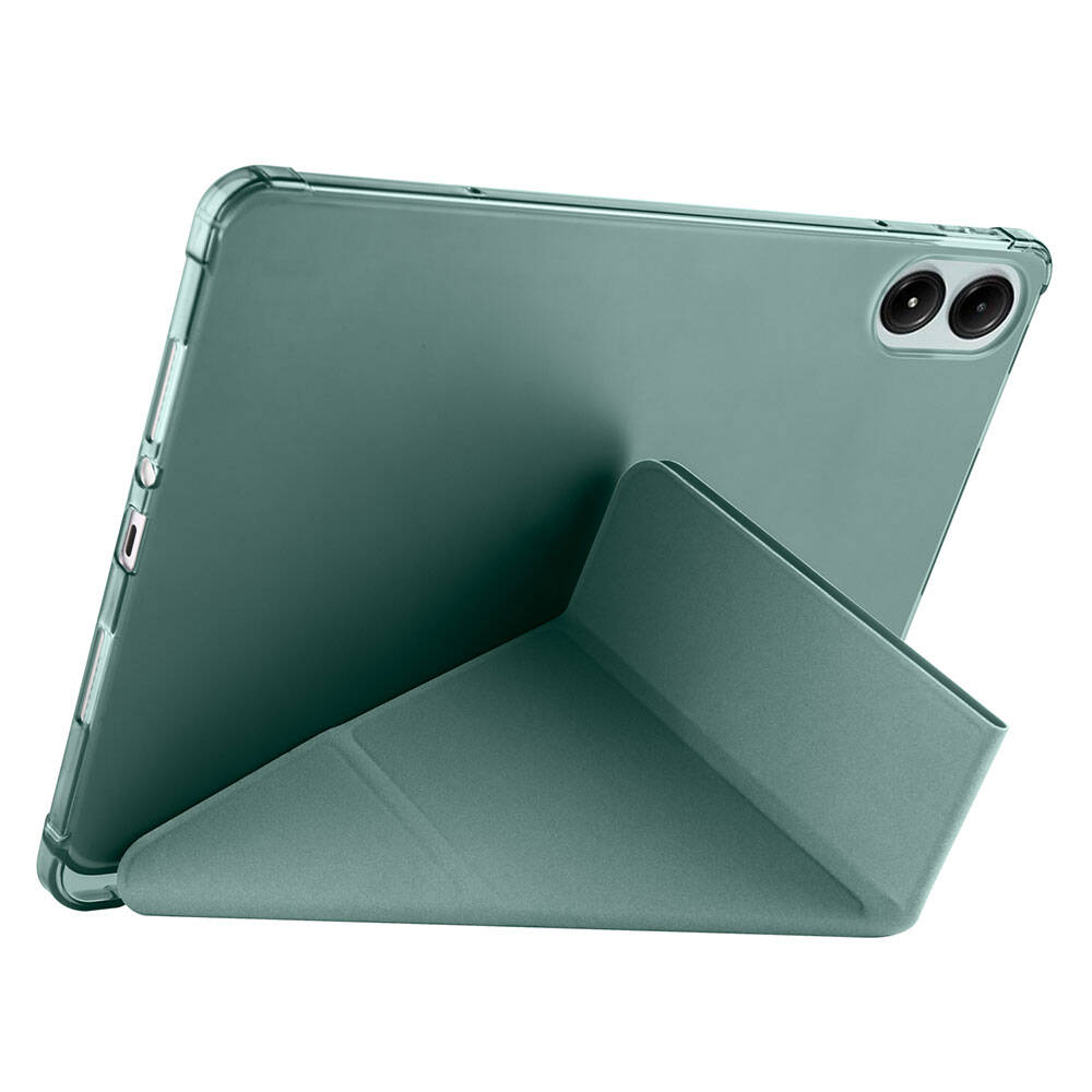 Xiaomi Redmi Pad Pro Kılıf Zore Tri Folding Kalem Bölmeli Standlı Kılıf Kırmızı
