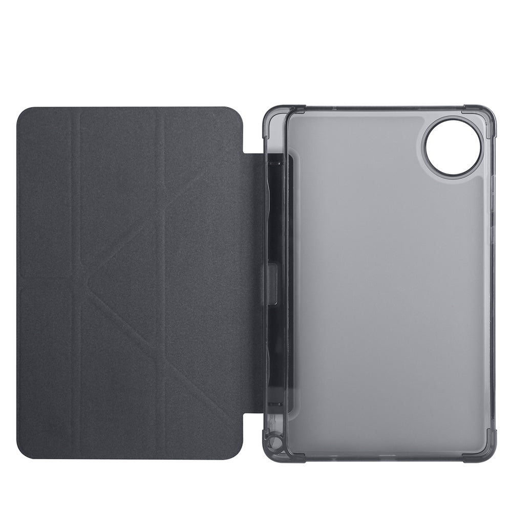 Xiaomi Redmi Pad SE 8.7 Kılıf Zore Tri Folding Kalem Bölmeli Standlı Kılıf Siyah