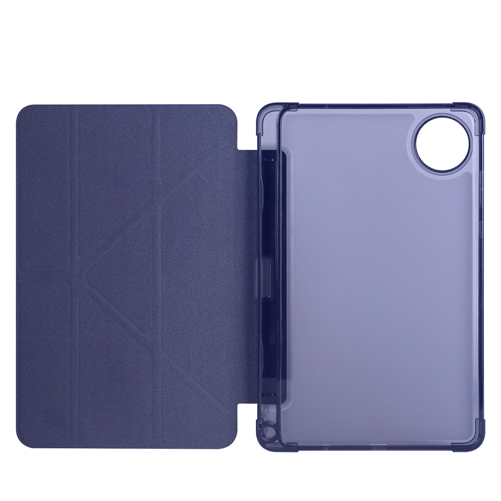 Xiaomi Redmi Pad SE 8.7 Kılıf Zore Tri Folding Kalem Bölmeli Standlı Kılıf Koyu Yeşil