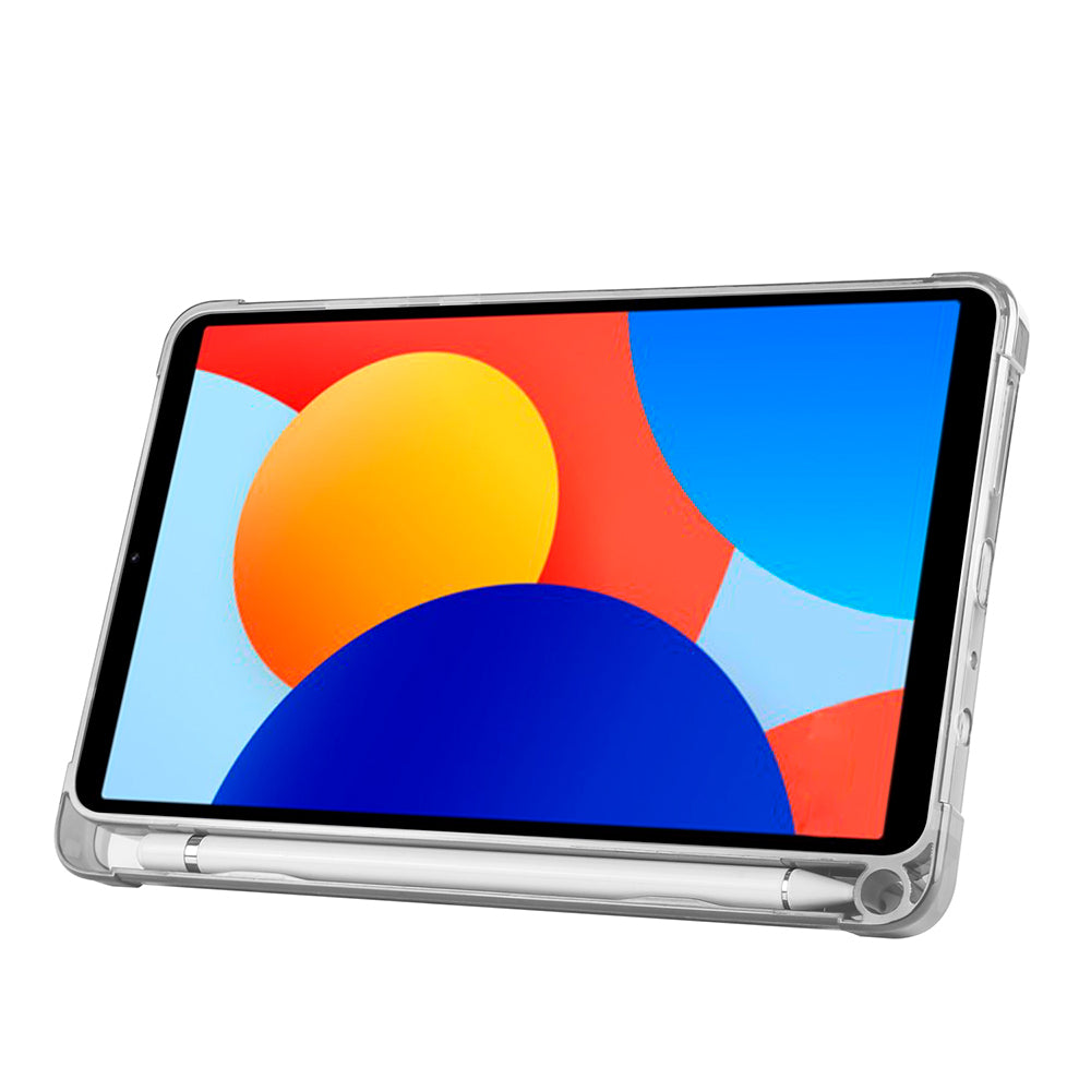 Xiaomi Redmi Pad SE 8.7 Kılıf Zore Tri Folding Kalem Bölmeli Standlı Kılıf Koyu Yeşil