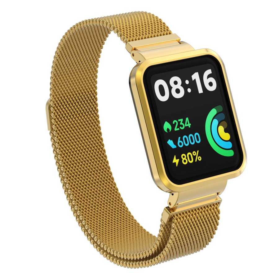 Xiaomi Redmi Watch 2 Lite Zore KRD-58 Metal Kordon Lacivert