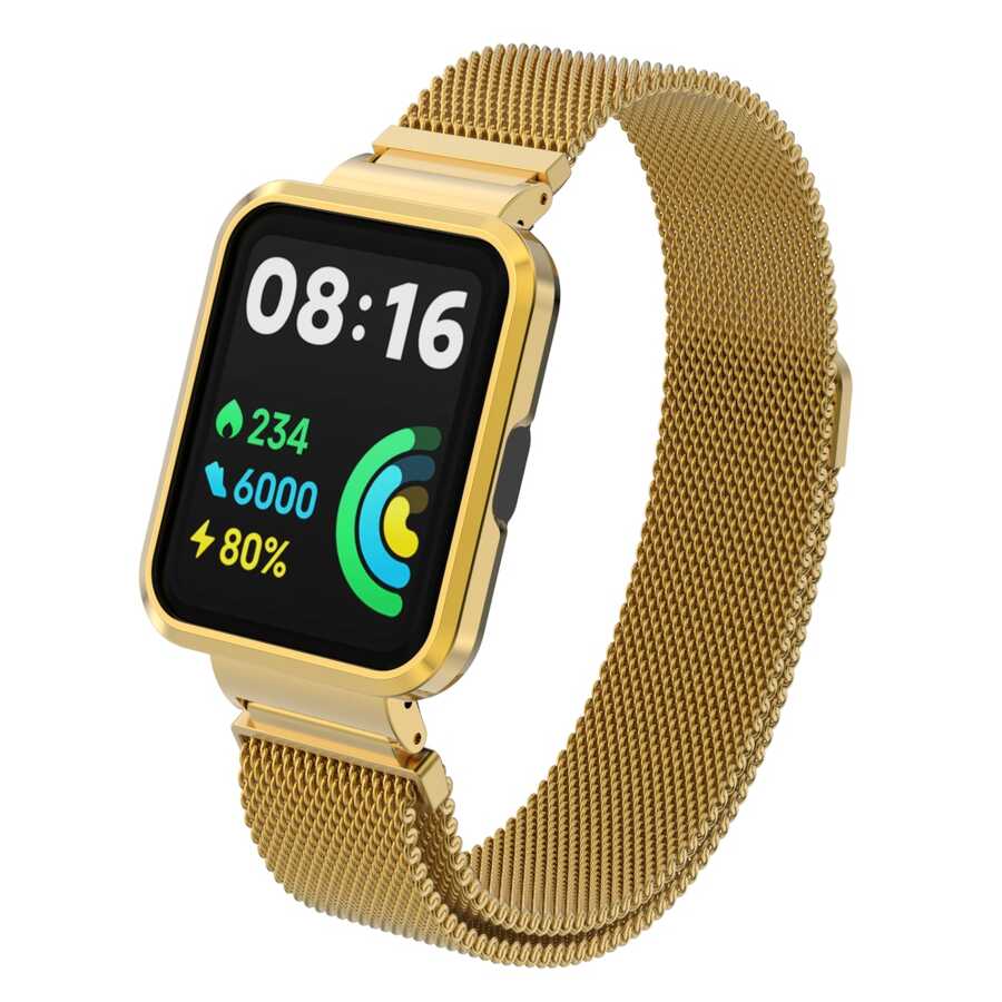 Xiaomi Redmi Watch 2 Lite Zore KRD-58 Metal Kordon Mavi