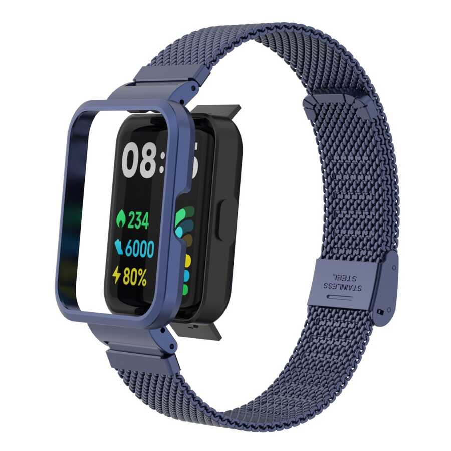Xiaomi Redmi Watch 2 Lite Zore KRD-66 Metal Kordon Siyah