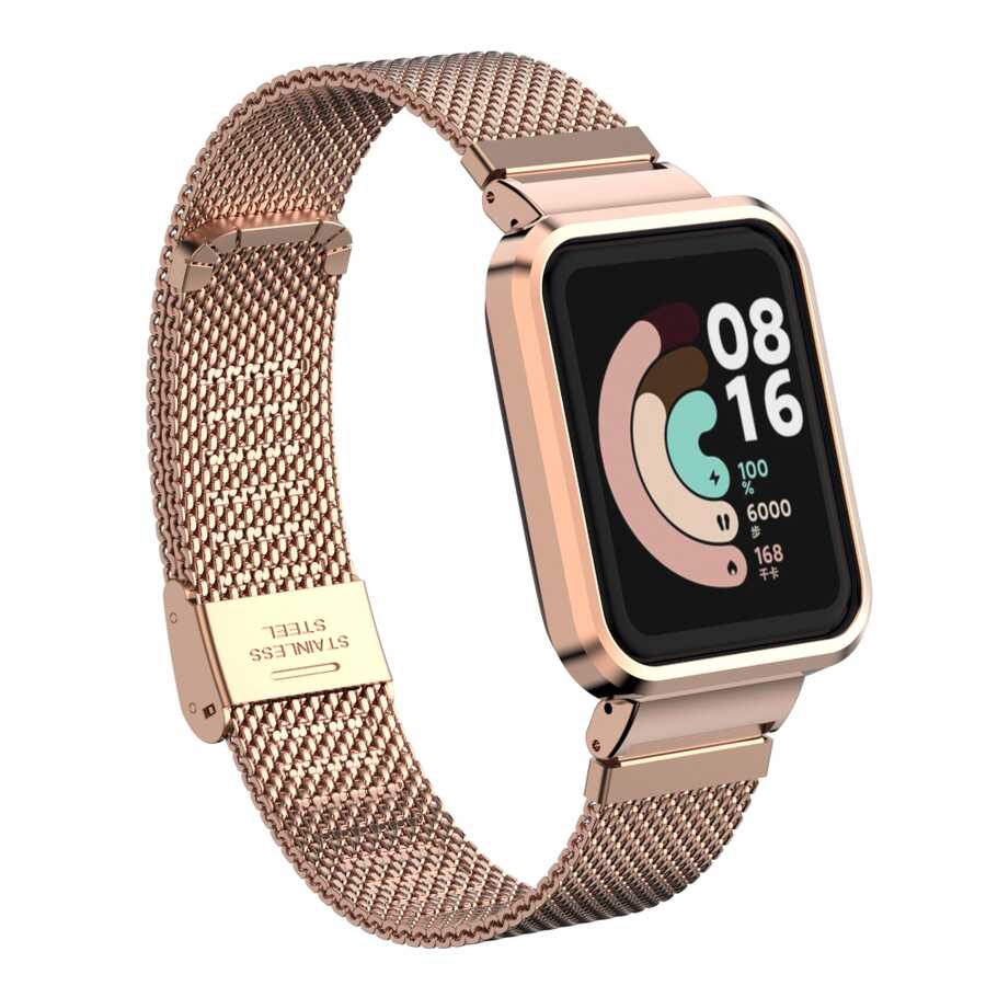 Xiaomi Redmi Watch (Mi Watch Lite) Zore KRD-59 Metal Kordon Colorful