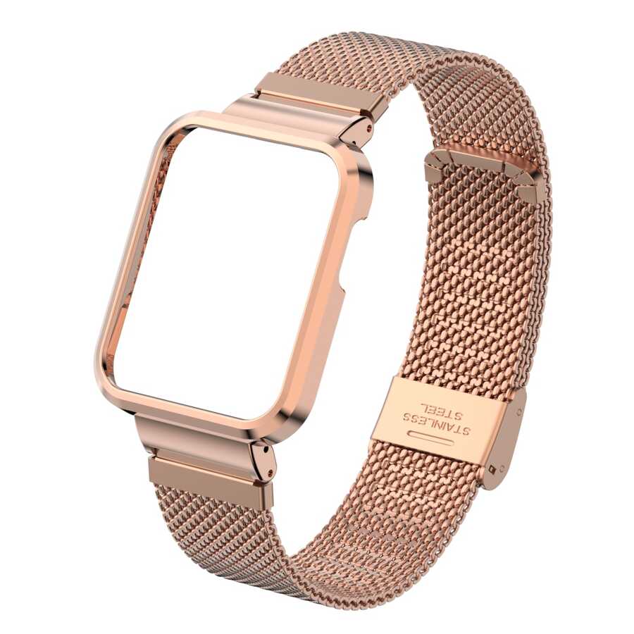Xiaomi Redmi Watch (Mi Watch Lite) Zore KRD-59 Metal Kordon Gümüş
