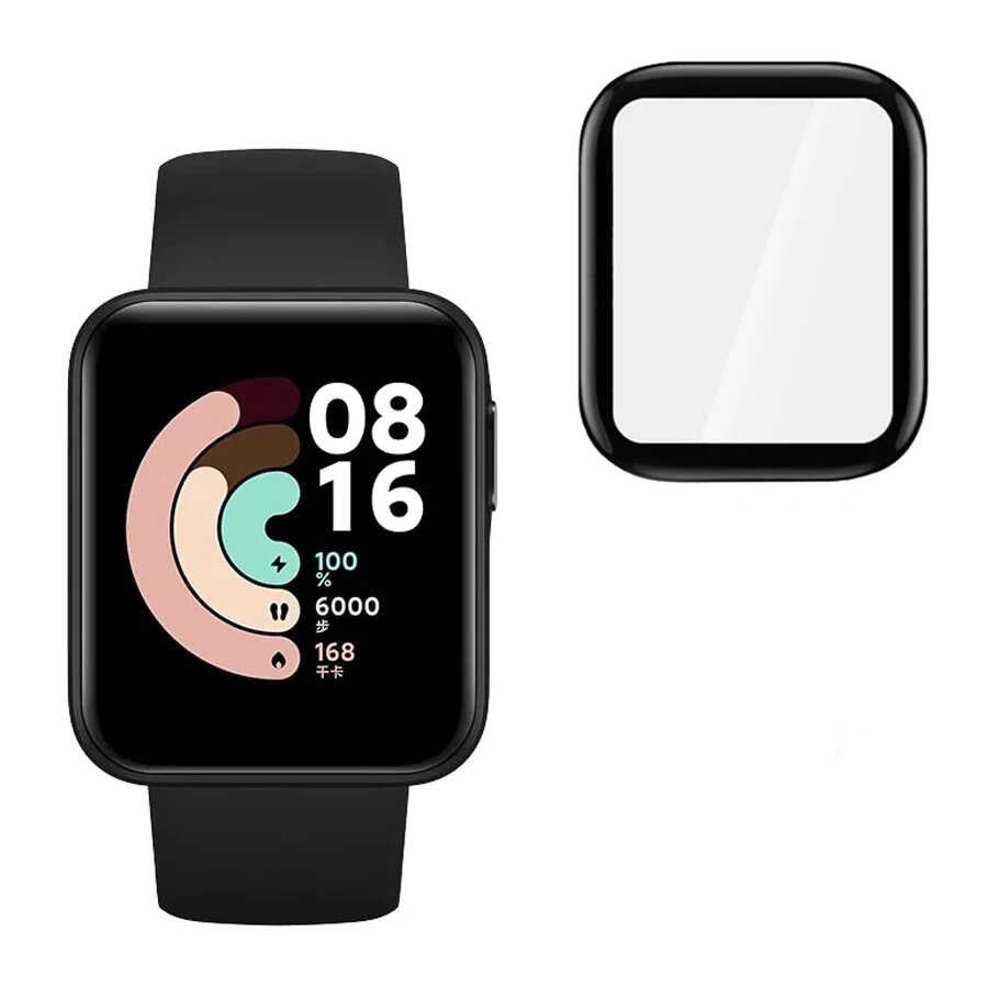 Xiaomi Redmi Watch (Mi Watch Lite) Zore PMMA Pet Saat Ekran Koruyucu Siyah
