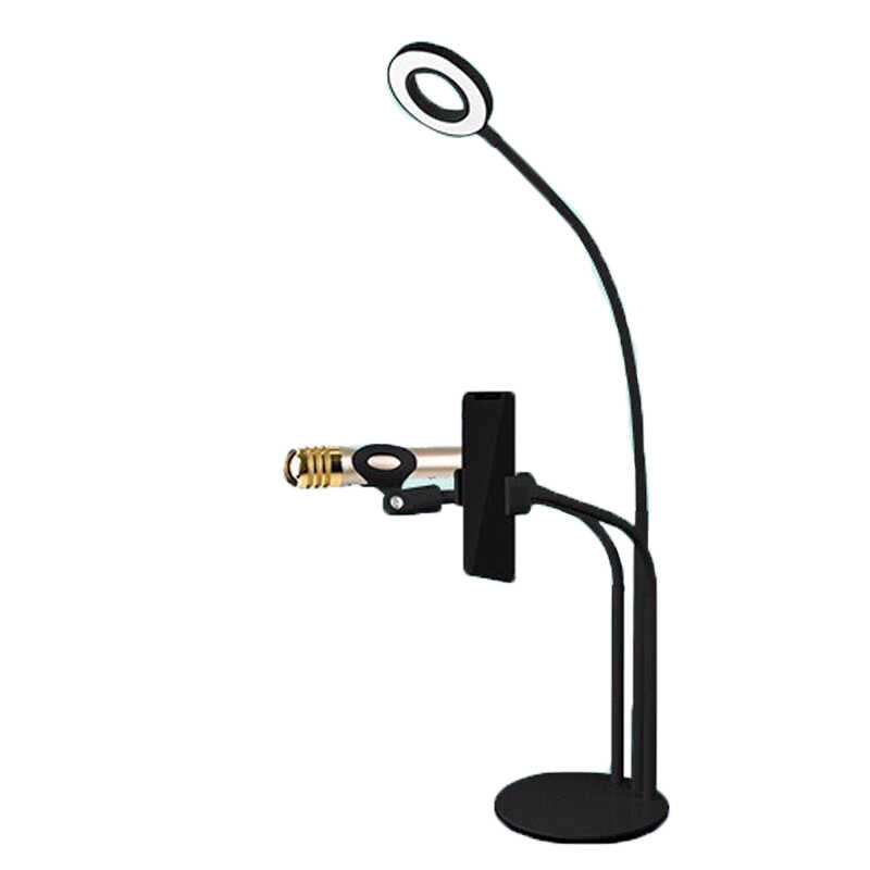 Zore 3 in 1 Işıklı Telefon Tutucu Ring Light Beyaz