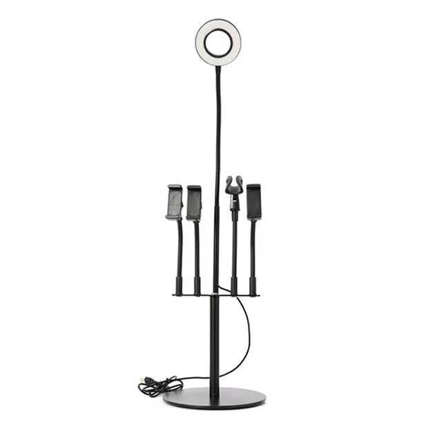 Zore 5 in 1 Işıklı Telefon Tutucu Ring Light Siyah