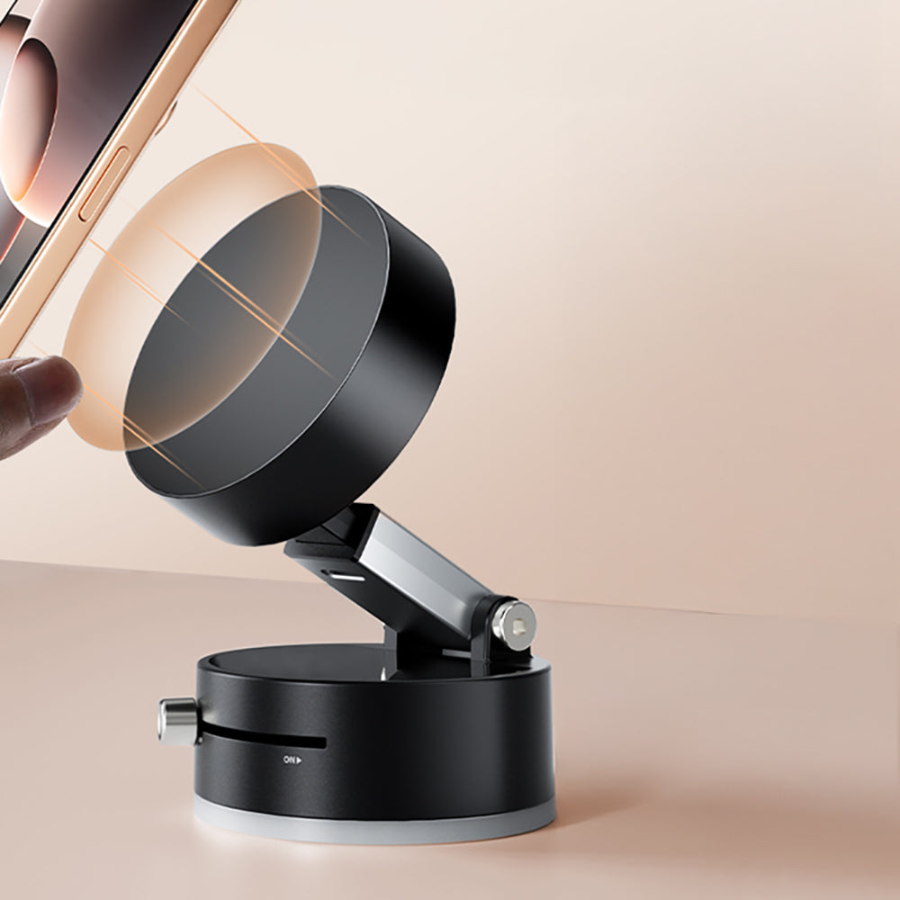 Zore A2 Vakum Özellikli 360 Derece Dönebilen Magnetik Telefon Tutucu Beyaz